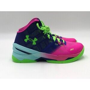 Under Armor Curry 2 Northern Lights Basketball Shoes Youth Sz 6.5
